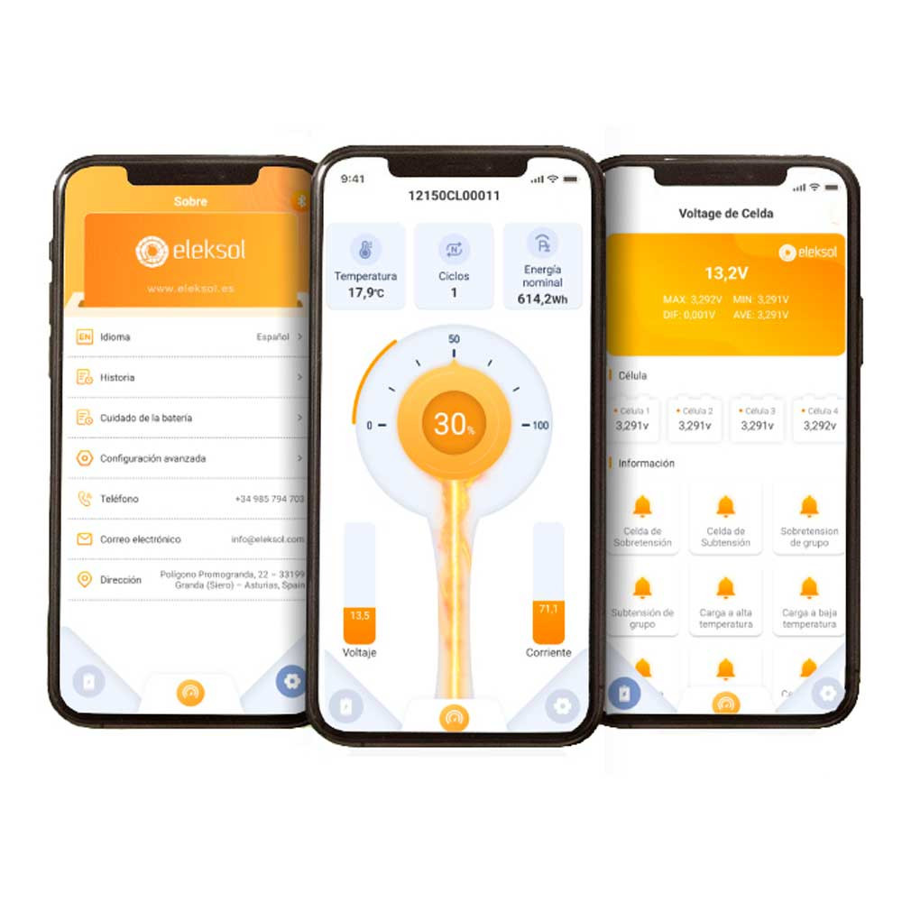 Batería de litio ELEKSOL 100Ah con BMS/Bluetooth