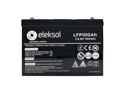 Batería de litio ELEKSOL 100Ah con BMS/Bluetooth